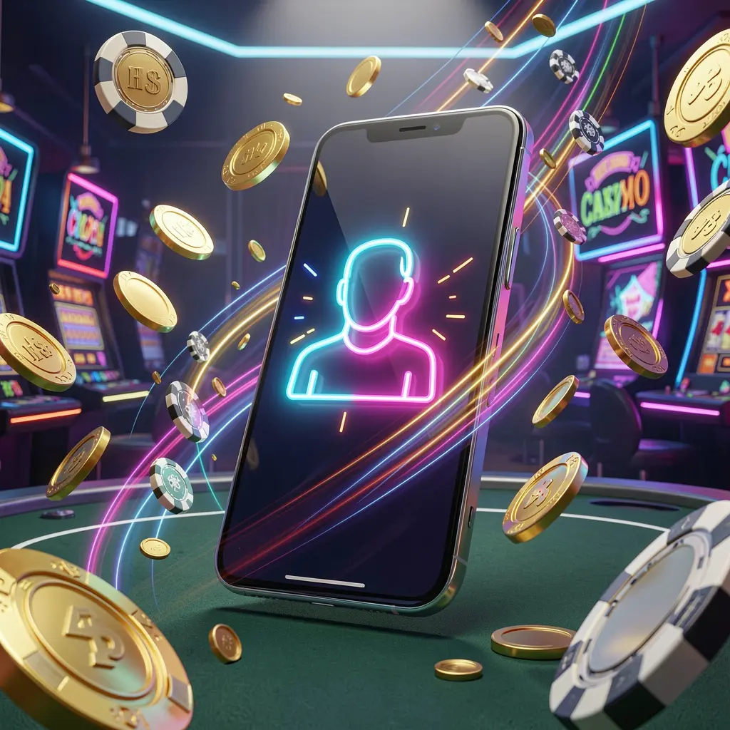 EX66 fast casino login banner featuring a smartphone with a bright user icon, speed light trails, and golden coins and chips flying around in a modern neon casino style EX66 fast casino login banner featuring a smartphone with a bright user icon, speed light trails, and golden coins and chips flying around in a modern neon casino style